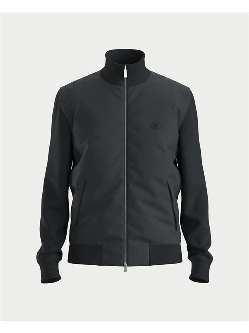Ibaio Men's Boss Jacket in Black with Mandarin Collar BOSS | 50543135001