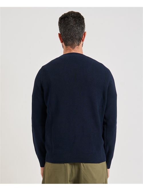 Maglione Illian uomo Boss blu con doppio monogramma BOSS | 50543136404