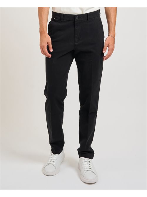 Pantaloni Kaiton uomo Boss nero in twill elasticizzato BOSS | 50543312001