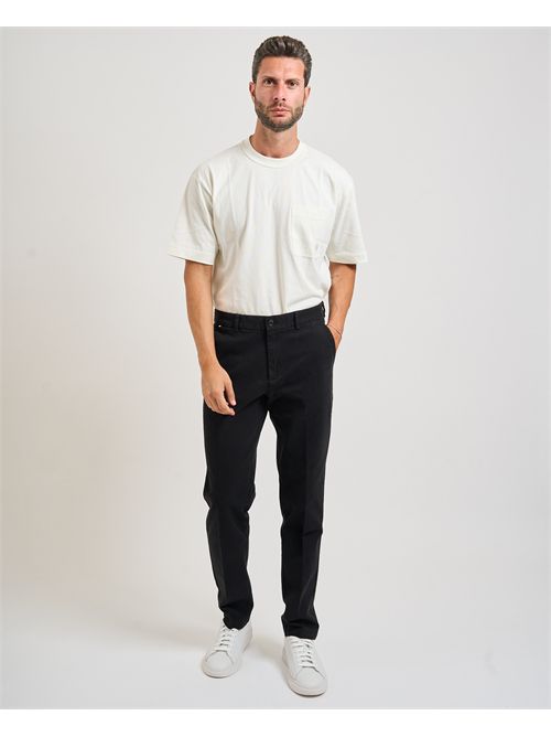 Pantaloni Kaiton uomo Boss nero in twill elasticizzato BOSS | 50543312001