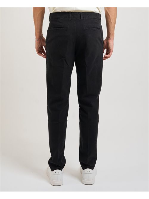 Pantaloni Kaiton uomo Boss nero in twill elasticizzato BOSS | 50543312001