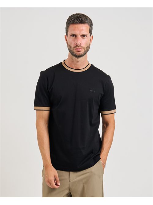 T-shirt Tessler uomo Boss con dettagli a contrasto BOSS | 50543858001