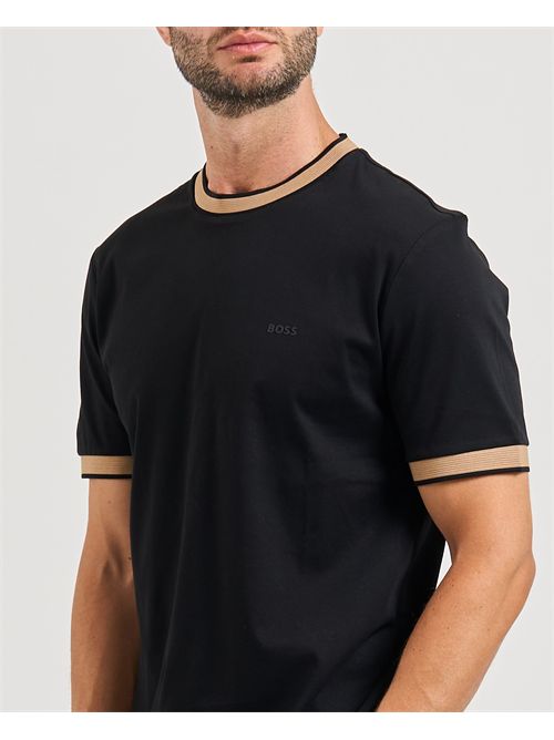 T-shirt Tessler uomo Boss con dettagli a contrasto BOSS | 50543858001