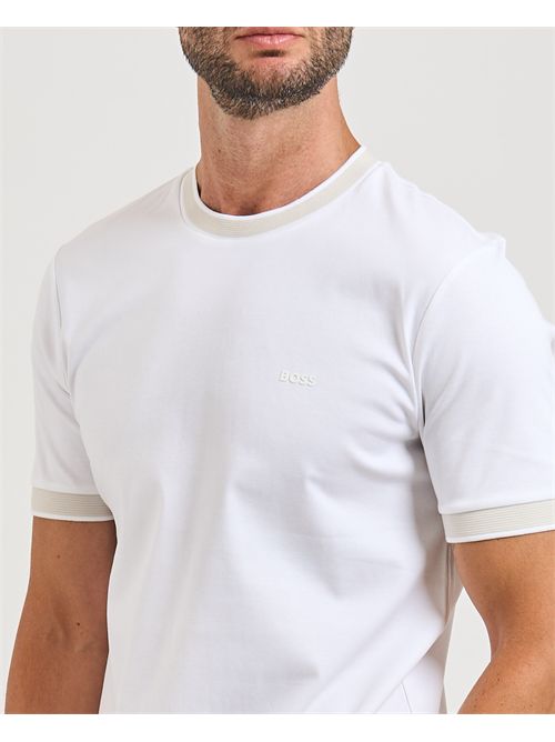 T-shirt Tessler uomo Boss con dettagli a contrasto BOSS | 50543858100