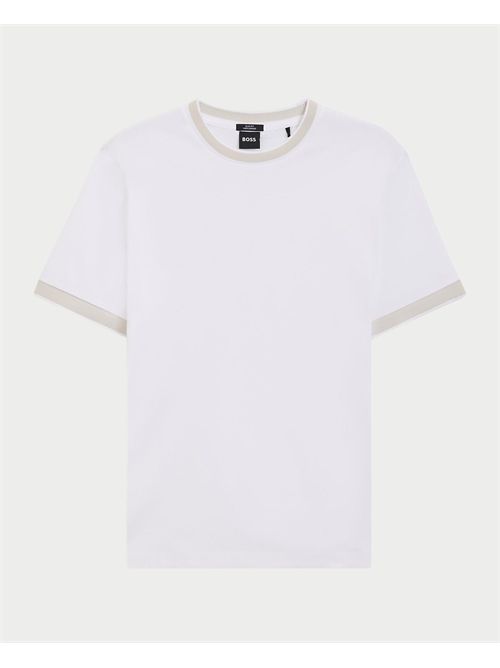 T-shirt Tessler uomo Boss con dettagli a contrasto BOSS | 50543858100