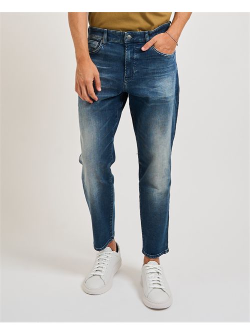 Jeans Onyx uomo Boss navy effetto vintage BOSS | 50544609413