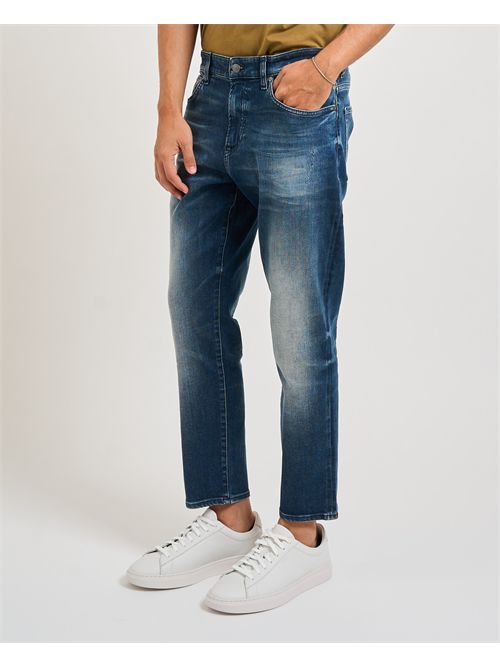 Jeans Onyx uomo Boss navy effetto vintage BOSS | 50544609413