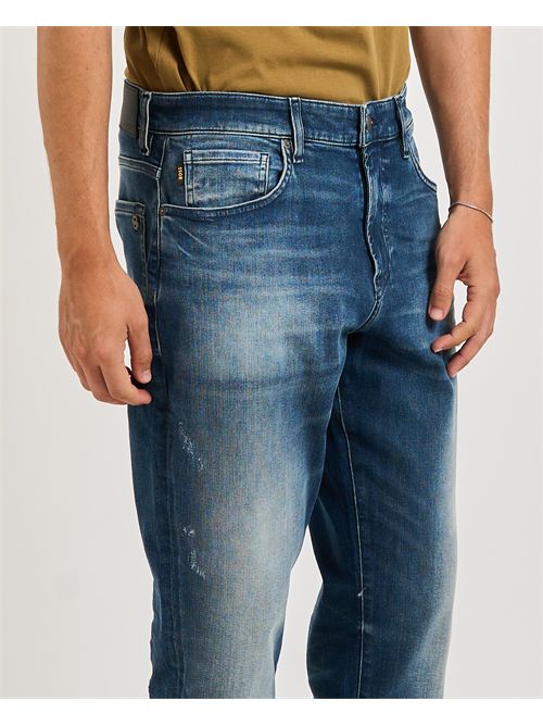 Jeans Onyx uomo Boss navy effetto vintage BOSS | 50544609413