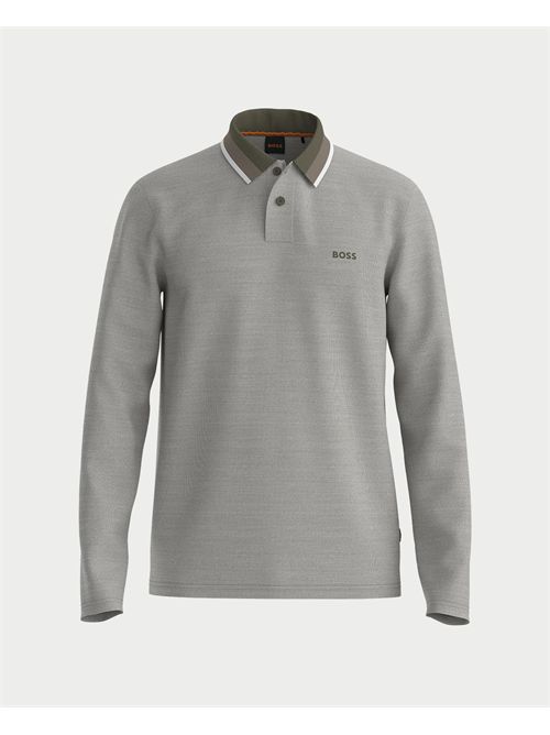 Polo Peoxfordlong uomo Boss maniche lunghe BOSS | 50544845342