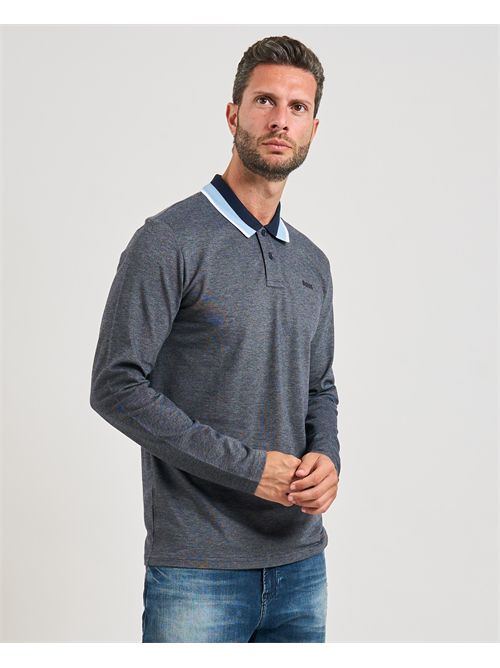 Polo Peoxfordlong uomo Boss blu BOSS | 50544845404