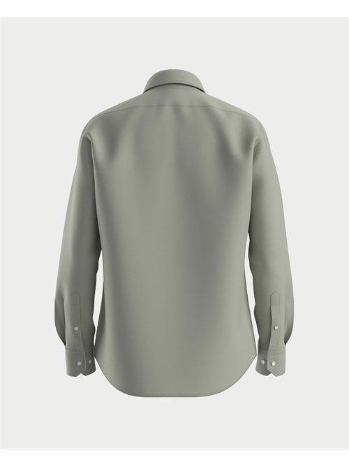 Joe Kent men's shirt Boss green in popeline BOSS | 50545075337
