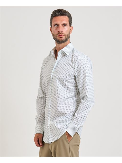 Hank Kent Men's Boss Micro-Pattern Shirt BOSS | 50545099337