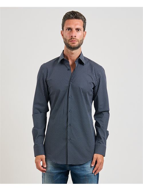 Hank Kent Men's Boss Micro-Pattern Shirt BOSS | 50545099404