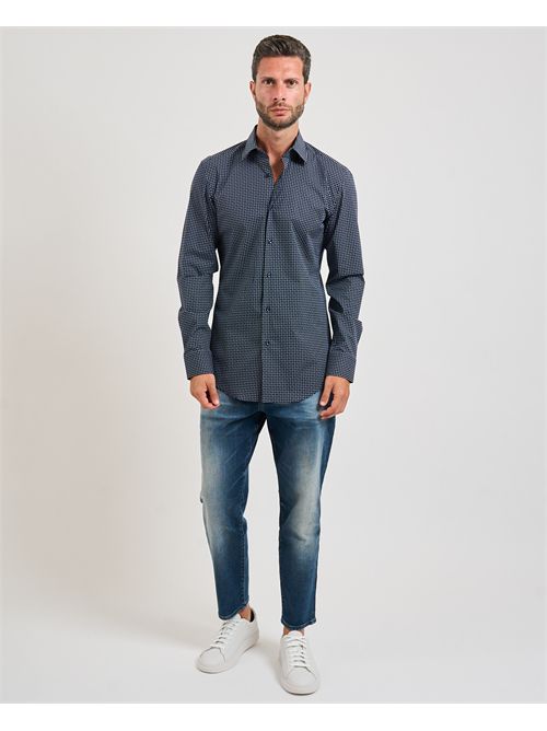 Hank Kent Men's Boss Micro-Pattern Shirt BOSS | 50545099404