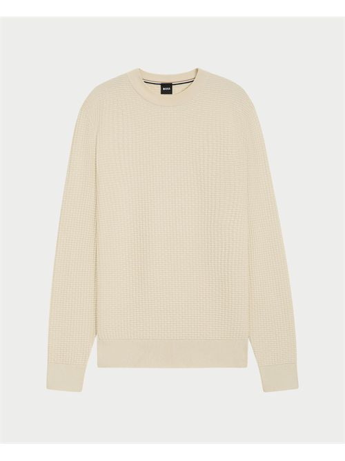 Maglione Imberto uomo Boss bianco BOSS | 50545283131