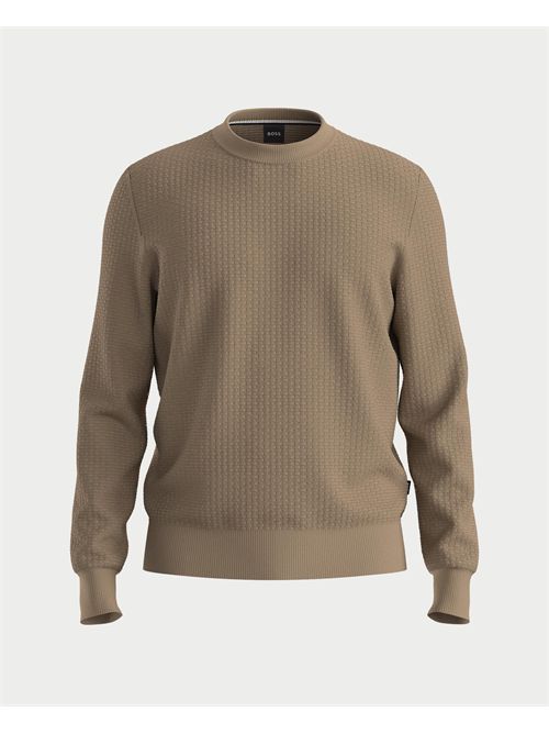 Maglione Imberto uomo Boss beige BOSS | 50545283260