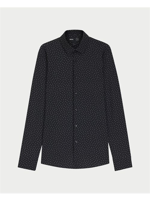 Hank's Kent men's shirt Boss black in jersey BOSS | 50545306001