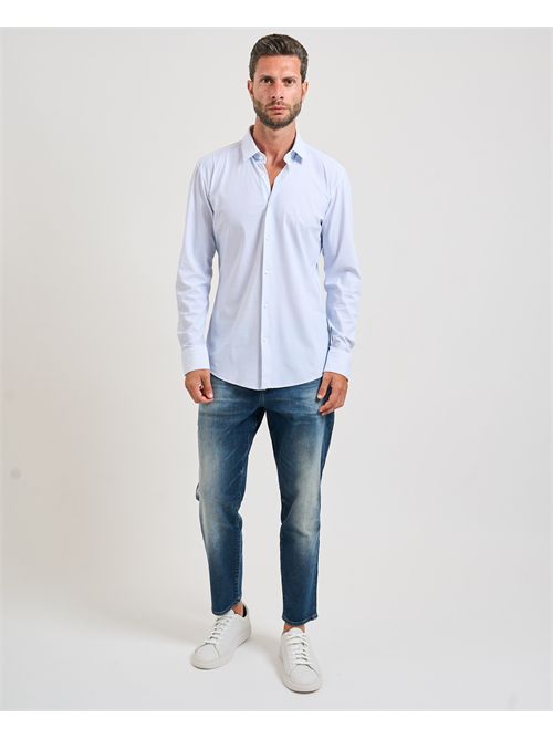 Hank's Kent men's shirt Boss light blue in jersey BOSS | 50545306451