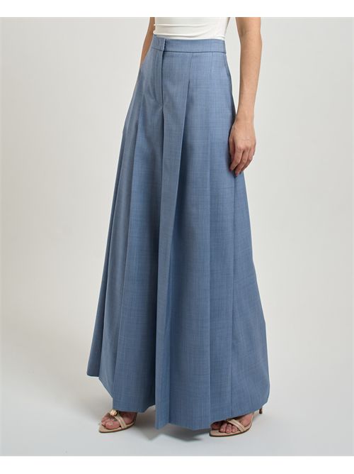 Pantaloni ampi donna Tetosa Boss in lana elasticizzata BOSS | 50545699475