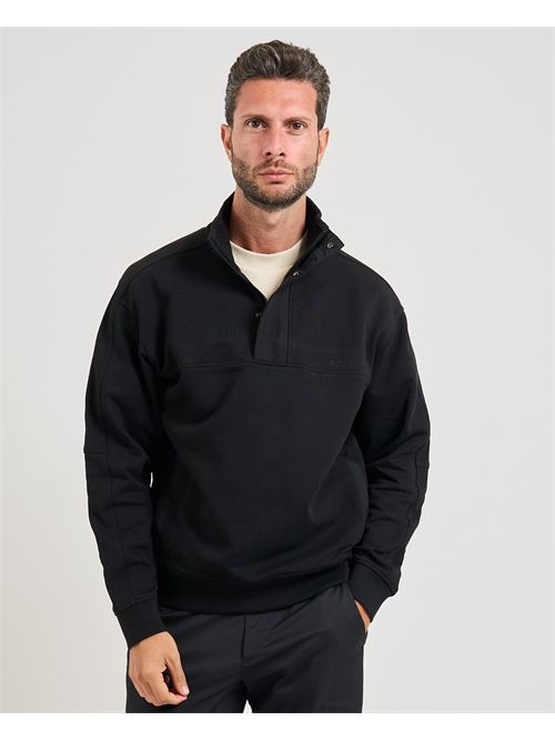 Black Boss Men's Work Sweatshirt with High Neck BOSS | 50545753001