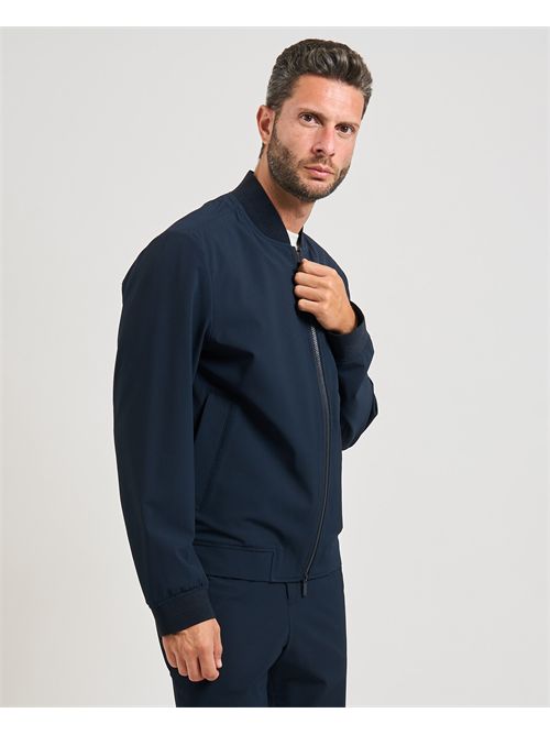 Giubbino Hanry uomo Boss blu elasticizzato BOSS | 50545795404