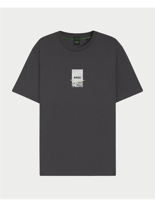 T-shirt Tee Photoprint uomo Boss grigio BOSS | 50545869027