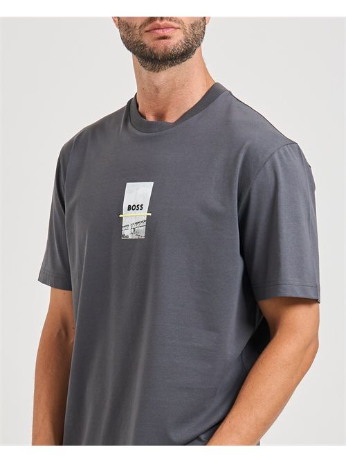 Tee Photoprint men's T-shirt Boss gray BOSS | 50545869027