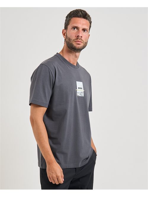 Tee Photoprint men's T-shirt Boss gray BOSS | 50545869027