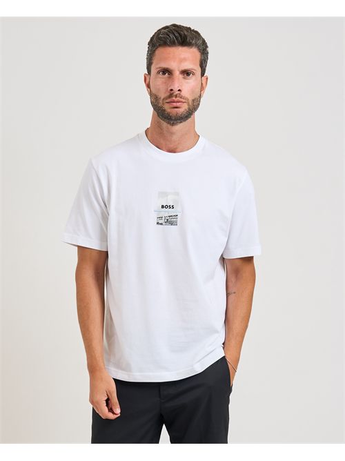 T-shirt Tee Photoprint uomo Boss bianco BOSS | 50545869100