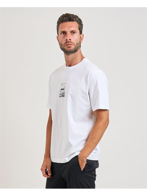 Tee Photoprint men's T-shirt Boss white BOSS | 50545869100