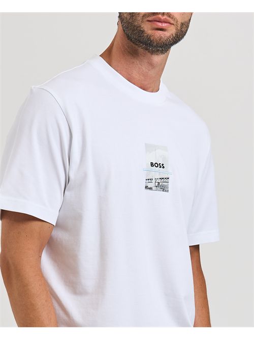 Tee Photoprint men's T-shirt Boss white BOSS | 50545869100