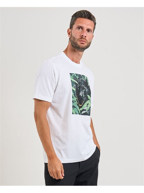 Animali men's T-shirt Boss white with Print BOSS | 50546362100