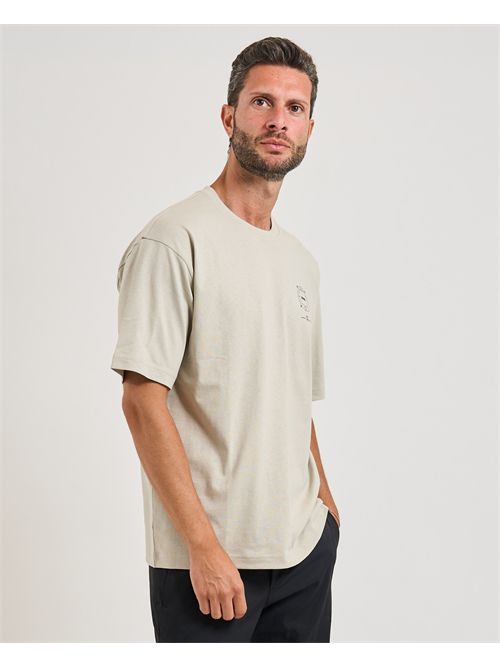Voyage men's T-shirt Boss beige with graphic BOSS | 50546370271