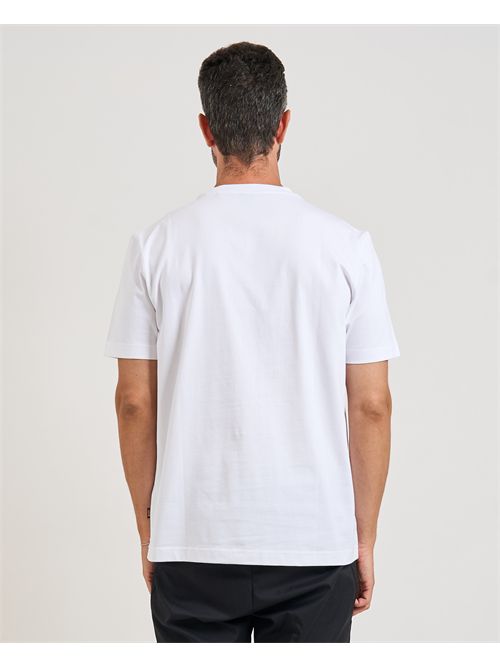 Wheel men's T-shirt Boss white in jersey BOSS | 50546381100