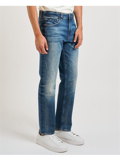 Jeans Ogden uomo Boss blu slavati BOSS | 50546630421