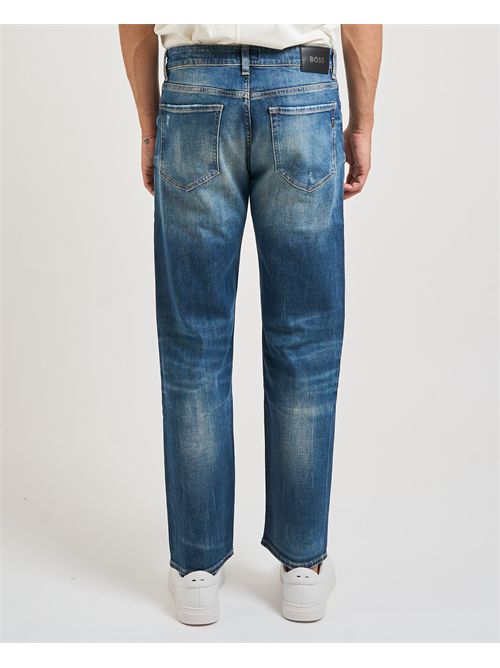 Jeans Ogden uomo Boss blu slavati BOSS | 50546630421
