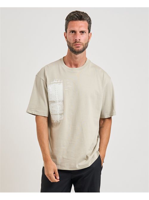 T-shirt Wagon homme Boss beige avec impression BOSS | 50546958271