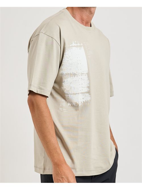 Wagon men's T-shirt Boss beige with print BOSS | 50546958271