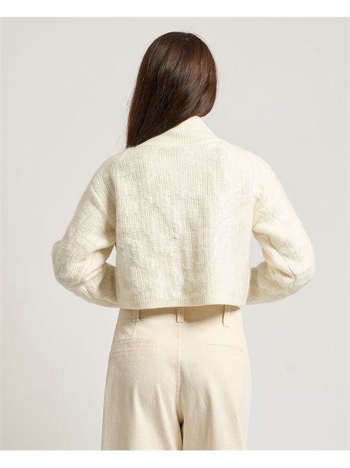 Boss women's cropped sweater in wool blend BOSS | 50547903118