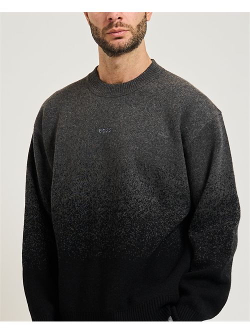 Maglione Kalbrush uomo Boss nero BOSS | 50548701001