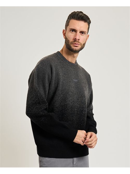 Maglione Kalbrush uomo Boss nero BOSS | 50548701001