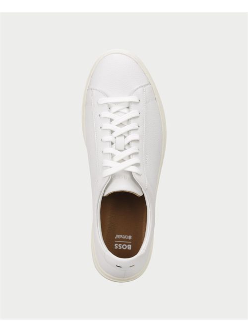 Sneakers Kieran Tenn uomo Boss in pelle martellata BOSS | 50548716102