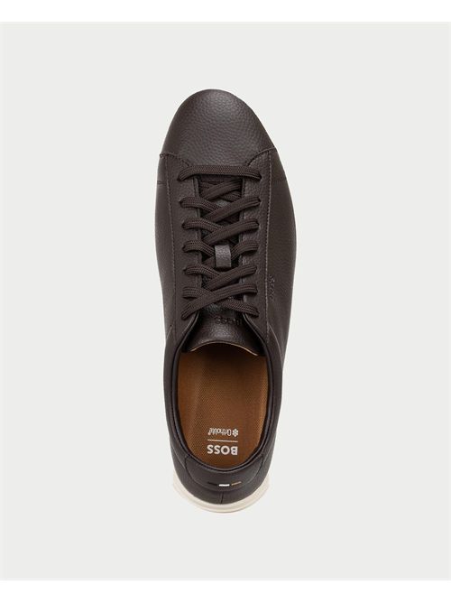 Sneakers Kieran Tenn uomo Boss in pelle martellata BOSS | 50548716202