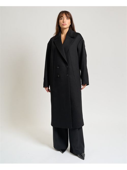 Boss women's long double-breasted wool coat BOSS | 50548735001