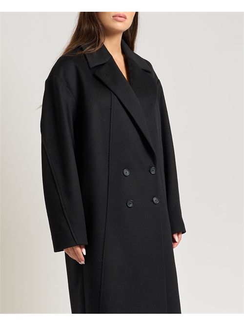 Cappotto lungo donna Boss doppiopetto in lana BOSS | 50548735001