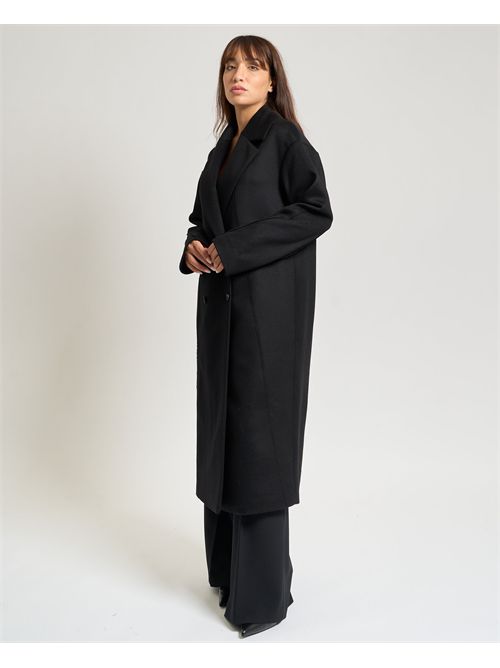 Cappotto lungo donna Boss doppiopetto in lana BOSS | 50548735001