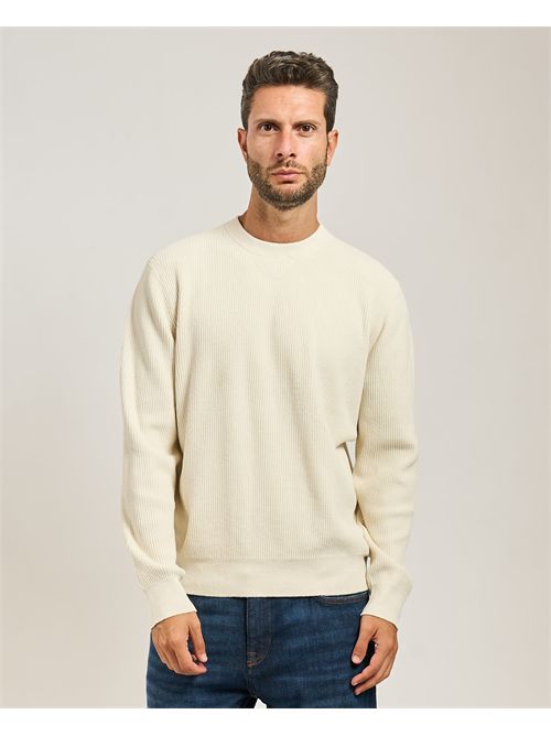 Horso men's sweater Boss white BOSS | 50549989131