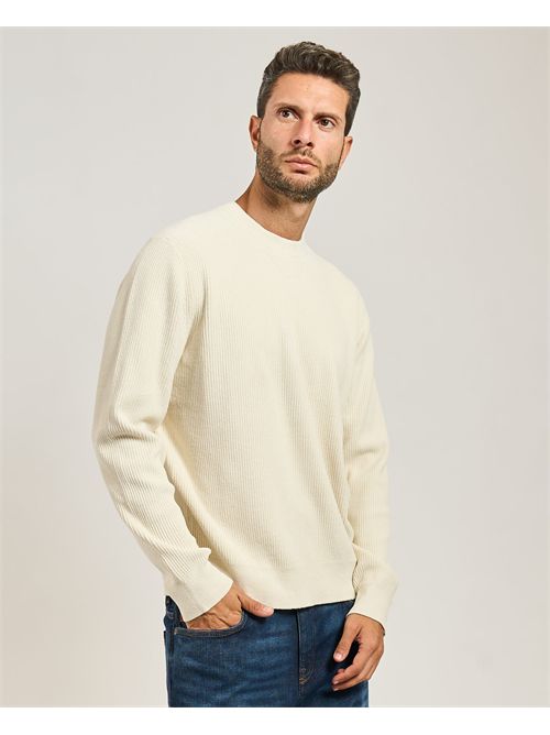 Horso men's sweater Boss white BOSS | 50549989131