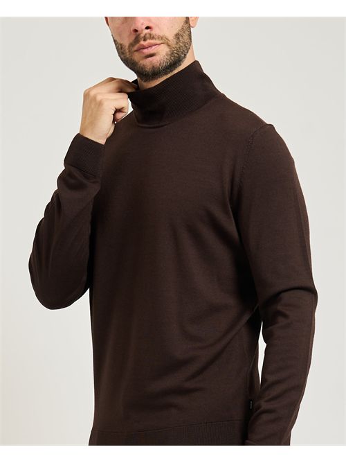 Maglione Helixon uomo Boss marrone BOSS | 50550015202