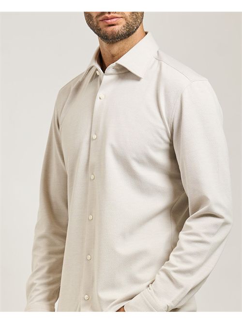 Camicia Hank Kent uomo Boss beige BOSS | 50550565275